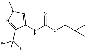 NEOPENTYL N-[1-METHYL-3-(TRIFLUOROMETHYL)-1H-PYRAZOL-4-YL]CARBAMATE Struktur