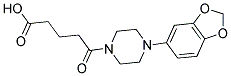 5-[4-(1,3-BENZODIOXOL-5-YL)PIPERAZIN-1-YL]-5-OXOPENTANOIC ACID Struktur