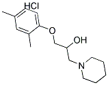 1-(2,4-DIMETHYLPHENOXY)-3-PIPERIDIN-1-YLPROPAN-2-OL HYDROCHLORIDE Struktur