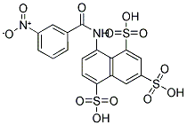 8-(3-NITROBENZAMIDO)-1,3,5-NAPHTHALENETRISULFONIC ACID Struktur