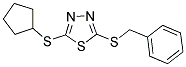 2-(BENZYLSULFANYL)-5-(CYCLOPENTYLSULFANYL)-1,3,4-THIADIAZOLE Struktur