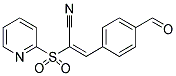 3-(4-FORMYLPHENYL)-2-(PYRIDIN-2-YLSULFONYL)ACRYLONITRILE Struktur