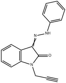 1-(2-PROPYNYL)-1H-INDOLE-2,3-DIONE 3-(N-PHENYLHYDRAZONE) Struktur