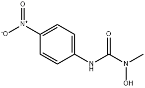 N-HYDROXY-N-METHYL-N'-(4-NITROPHENYL)UREA Struktur