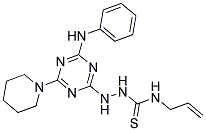 N-ALLYL-2-(4-(PHENYLAMINO)-6-(PIPERIDIN-1-YL)-1,3,5-TRIAZIN-2-YL)HYDRAZINECARBOTHIOAMIDE Struktur