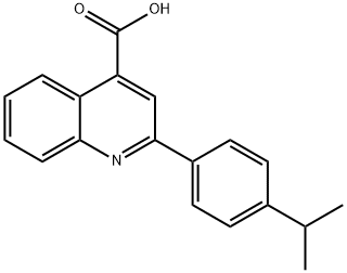 2-(4-ISOPROPYL-PHENYL)-QUINOLINE-4-CARBOXYLIC ACID Struktur