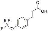 3-[4-(TRIFLUOROMETHOXY)PHENYL]PROPIONIC ACID Struktur