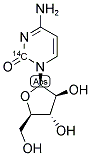 CYTOSINE-BETA-D-ARABINOFURANOSIDE, [2-14C]- Struktur