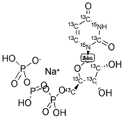 URIDINE-13C9,15N2 5'-TRIPHOSPHATE SODIUM SALT Struktur