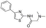 2-(DIMETHYLAMINO)-N-(4-PHENYL-1,3-THIAZOL-2-YL)ACETAMIDE Struktur