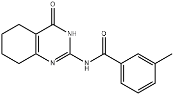 3-METHYL-N-(4-OXO-3,4,5,6,7,8-HEXAHYDRO-2-QUINAZOLINYL)BENZENECARBOXAMIDE Struktur