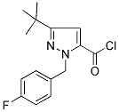 3-TERT-BUTYL-1-(4-FLUOROBENZYL)-1H-PYRAZOLE-5-CARBONYL CHLORIDE Struktur