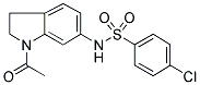 N-(1-ACETYL-2,3-DIHYDRO-(1H)-INDOL-6-YL)-4-CHLOROBENZENESULPHONAMIDE Struktur