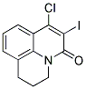 7-CHLORO-6-IODO-2,3-DIHYDRO-1H,5H-PYRIDO[3,2,1-IJ]QUINOLIN-5-ONE Struktur