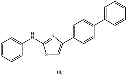 PHENYL(4-(4-PHENYLPHENYL)(2,5-THIAZOLYL))AMINE, HYDROBROMIDE Struktur