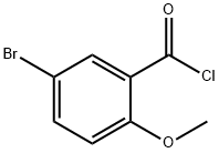 5-BROMO-2-METHOXYBENZOYL CHLORIDE Struktur