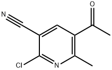 5-ACETYL-2-CHLORO-6-METHYLNICOTINONITRILE Struktur