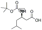 (R)-3-TERT-BUTOXYCARBONYLAMINO-5-METHYL-HEXANOIC ACID Struktur