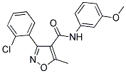 (3-(2-CHLOROPHENYL)-5-METHYLISOXAZOL-4-YL)-N-(3-METHOXYPHENYL)FORMAMIDE Struktur