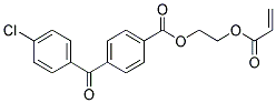 2-(ACRYLOYLOXY)ETHYL 4-(4-CHLOROBENZOYL)BENZOATE Struktur