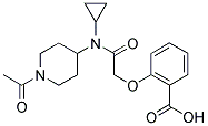 2-[2-((1-ACETYLPIPERIDIN-4-YL)CYCLOPROPYLAMINO)-2-OXOETHOXY]BENZOIC ACID Struktur