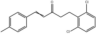 5-(2,6-DICHLOROPHENYL)-1-(4-METHYLPHENYL)-1-PENTEN-3-ONE Struktur