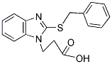 3-[2-(BENZYLTHIO)-1H-BENZIMIDAZOL-1-YL]PROPANOIC ACID Struktur