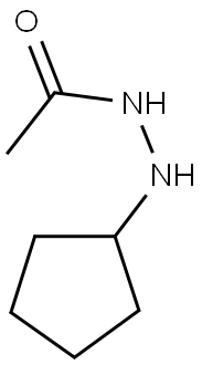 N-ACETYL-N'-CYCLOPENTYL HYDRAZINE Struktur