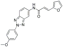 (2E)-3-(2-FURYL)-N-[2-(4-METHOXYPHENYL)-2H-1,2,3-BENZOTRIAZOL-5-YL]ACRYLAMIDE Struktur