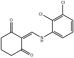 2-[(2,3-DICHLOROANILINO)METHYLENE]-1,3-CYCLOHEXANEDIONE Struktur