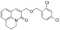 6-[(2,4-DICHLOROBENZYLOXY)METHYL]-2,3-DIHYDRO-(1H,5H)-BENZO[IJ]QUINOLIZIN-5-ONE Struktur