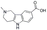 2-METHYL-2,3,4,5-TETRAHYDRO-1H-PYRIDO[4,3-B]INDOLE-8-CARBOXYLIC ACID Struktur