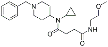 N-(1-BENZYLPIPERIDIN-4-YL)-N-CYCLOPROPYL-4-[(2-METHOXYETHYL)AMINO]-4-OXOBUTANAMIDE Struktur