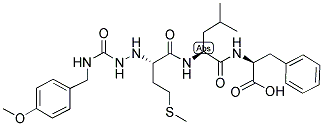 4-METHOXYPHENYLUREIDO-MET-LEU-PHE Struktur