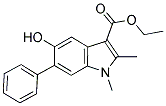 ETHYL 5-HYDROXY-1,2-DIMETHYL-6-PHENYL-1H-INDOLE-3-CARBOXYLATE Struktur