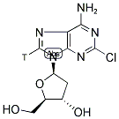 2-CHLORO 2'-DEOXYADENOSINE, [8-3H]- Struktur