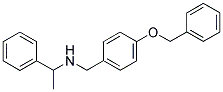 (4-BENZYLOXY-BENZYL)-(1-PHENYL-ETHYL)-AMINE Struktur