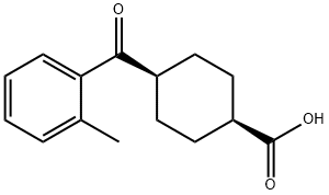 CIS-4-(2-METHYLBENZOYL)CYCLOHEXANE-1-CARBOXYLIC ACID Struktur