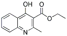 4-HYDROXY-2-METHYL-QUINOLINE-3-CARBOXYLIC ACID ETHYL ESTER Struktur