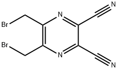 5,6-BIS(BROMOMETHYL)PYRAZINE-2,3-DICARBONITRILE Struktur