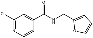 2-CHLORO-N-(2-FURYLMETHYL)ISONICOTINAMIDE Struktur