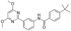 4-TERT-BUTYL-N-[3-(4,6-DIMETHOXYPYRIMIDIN-2-YL)PHENYL]BENZAMIDE Struktur