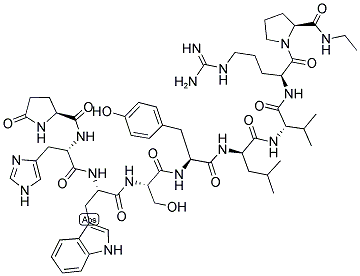 GLP-HIS-TRP-SER-TYR-DLEU-VAL-ARG-PRO-NHET Struktur