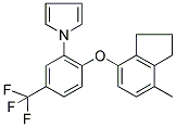 1-[2-[(7-METHYL-2,3-DIHYDRO-1H-INDEN-4-YL)OXY]-5-(TRIFLUOROMETHYL)PHENYL]-1H-PYRROLE Struktur