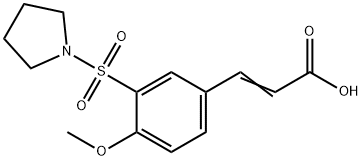 (2E)-3-[4-METHOXY-3-(PYRROLIDIN-1-YLSULFONYL)PHENYL]ACRYLIC ACID Struktur