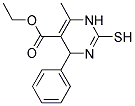 2-MERCAPTO-6-METHYL-4-PHENYL-1,4-DIHYDRO-PYRIMIDINE-5-CARBOXYLIC ACID ETHYL ESTER Struktur