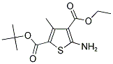 5-AMINO-3-METHYL-THIOPHENE-2,4-DICARBOXYLIC ACID 2-TERT-BUTYL ESTER 4-ETHYL ESTER Struktur