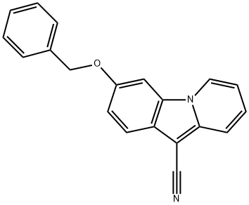 3-(BENZYLOXY)PYRIDO[1,2-A]INDOLE-10-CARBONITRILE Struktur