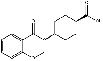 TRANS-4-[2-(2-METHOXYPHENYL)-2-OXOETHYL]CYCLOHEXANE-1-CARBOXYLIC ACID Struktur