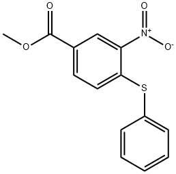 METHYL 3-NITRO-4-(PHENYLSULFANYL)BENZENECARBOXYLATE Struktur